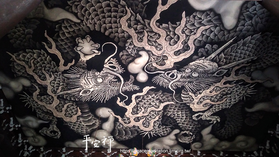 京都,禪寺,建仁寺,潮音庭,枯山水造景,榮西禪師,天台山虛庵禪師,日本臨濟宗,茶禪一味,風神雷神圖,雙龍圖